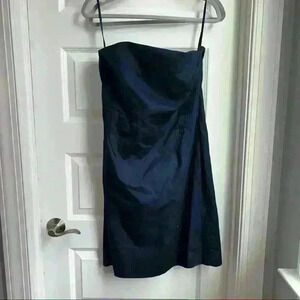 Michael Kors Navy Strapless Dress Size 14 NEW